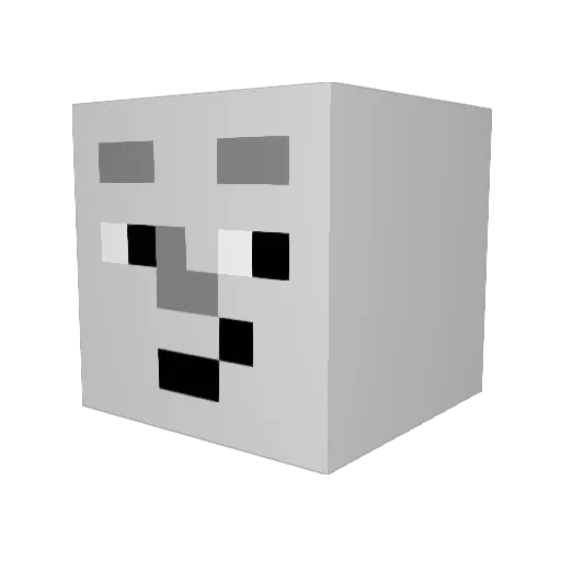 Hylje500 Minecraft avatar head, 3D render