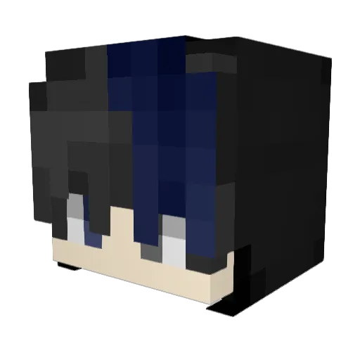 Hyll Minecraft avatar head, 3D render