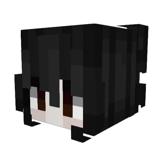 Hylw Minecraft avatar head, 3D render