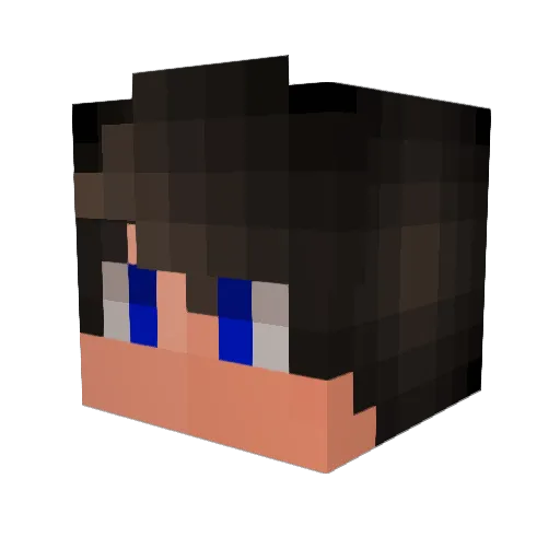 Hymer_George Minecraft avatar head, 3D render
