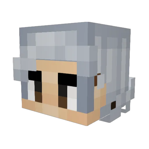 Hynek1001 Minecraft avatar head, 3D render