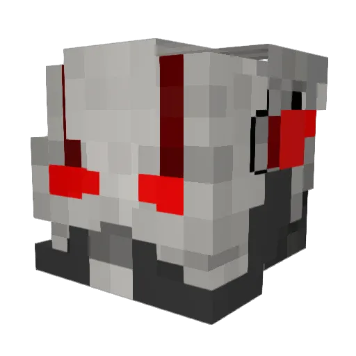 Hynemi Minecraft avatar head, 3D render