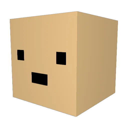 HyoDong Minecraft avatar head, 3D render