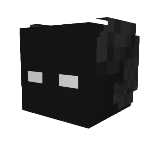 Hyohnoo Minecraft avatar head, 3D render