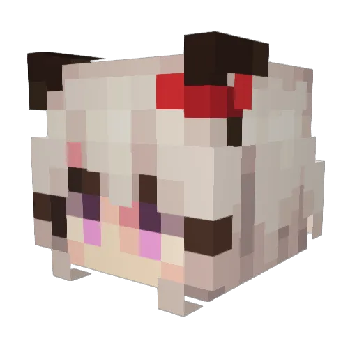 Hyos_12 Minecraft avatar head, 3D render