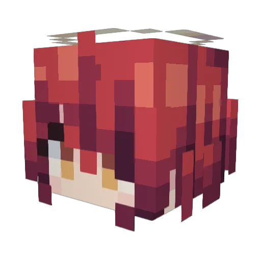 HypBanMe30Days Minecraft avatar head, 3D render