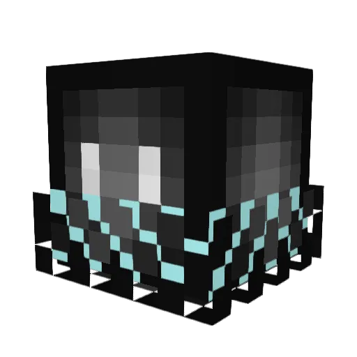 Hypaen Minecraft avatar head, 3D render