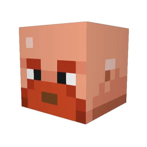 HypeDavid Minecraft avatar head, 3D render