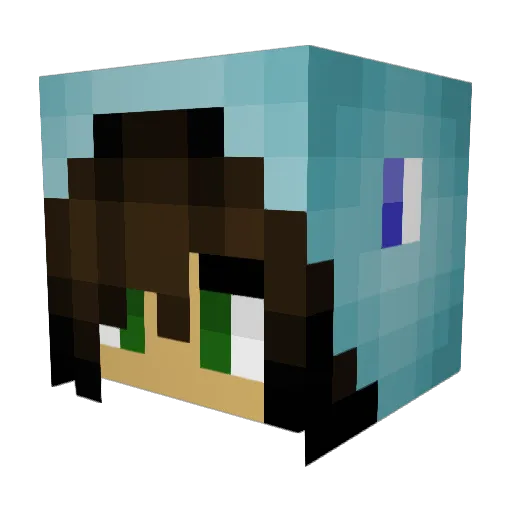 HypeGod04 Minecraft avatar head, 3D render