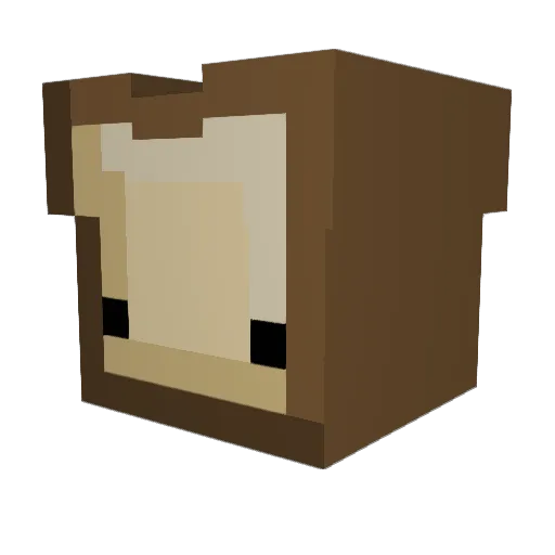 HypeHazy Minecraft avatar head, 3D render