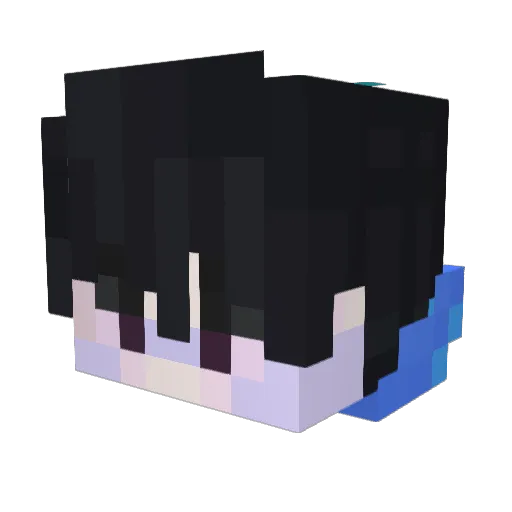 HypeMaxer Minecraft avatar head, 3D render