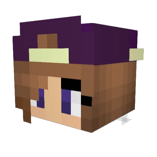 HypePandy Minecraft avatar head, 3D render