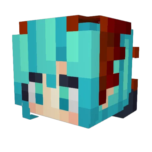 HypeRBeasTV Minecraft avatar head, 3D render