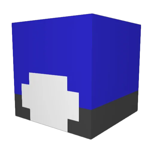 HypeS_ Minecraft avatar head, 3D render
