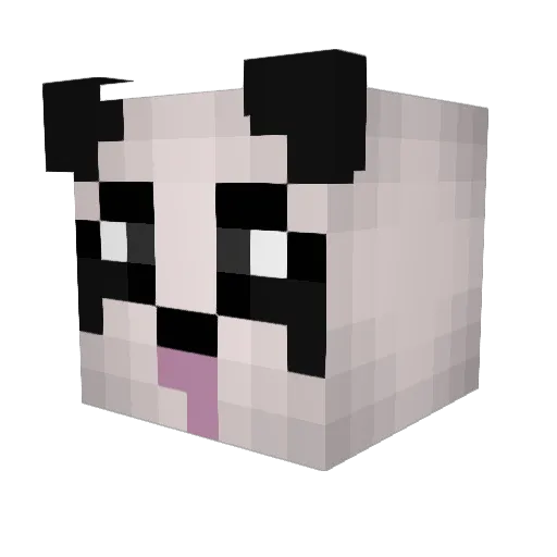 HypedPanda07 Minecraft avatar head, 3D render