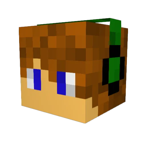 Hyped_Lizard Minecraft avatar head, 3D render
