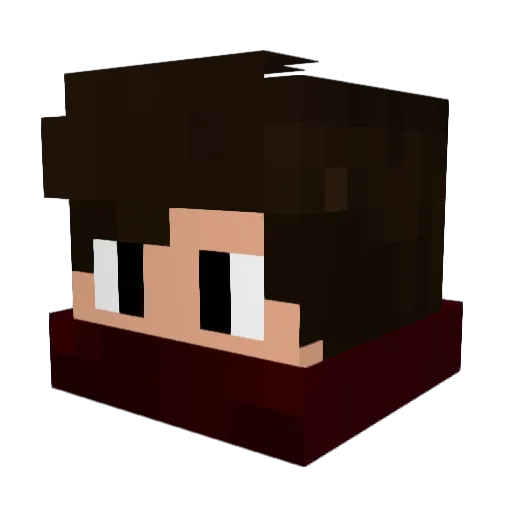 HypeerBr Minecraft avatar head, 3D render
