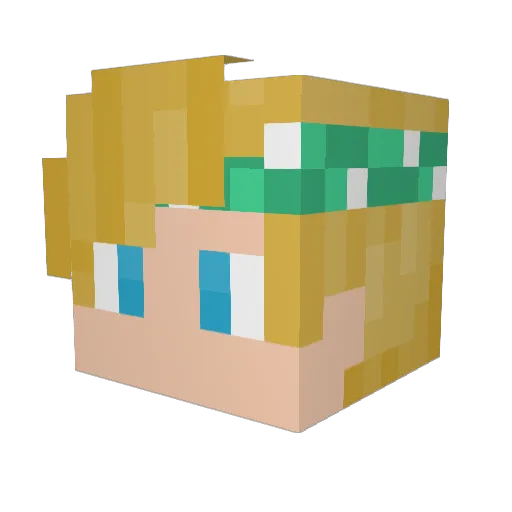 Hypeman29 Minecraft avatar head, 3D render