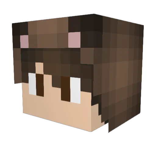 Hyper1HD Minecraft avatar head, 3D render