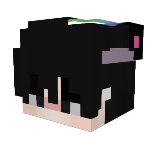 Hyper4K1 Minecraft avatar head, 3D render