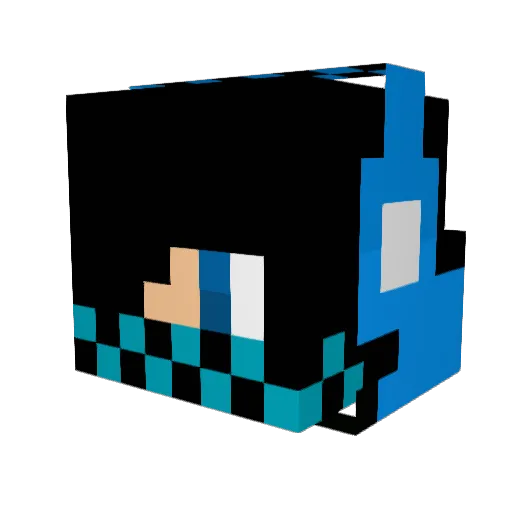 Hyper89 Minecraft avatar head, 3D render