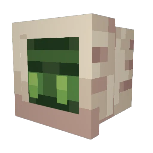 HyperAxo Minecraft avatar head, 3D render
