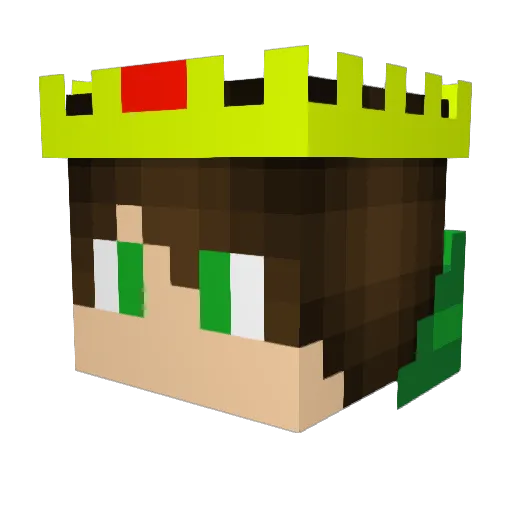 HyperBros01 Minecraft avatar head, 3D render