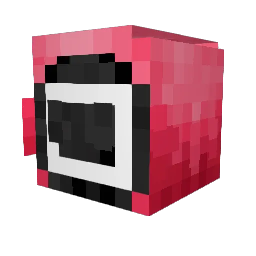 HyperCZ Minecraft avatar head, 3D render