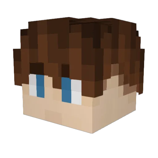 HyperCyber101 Minecraft avatar head, 3D render
