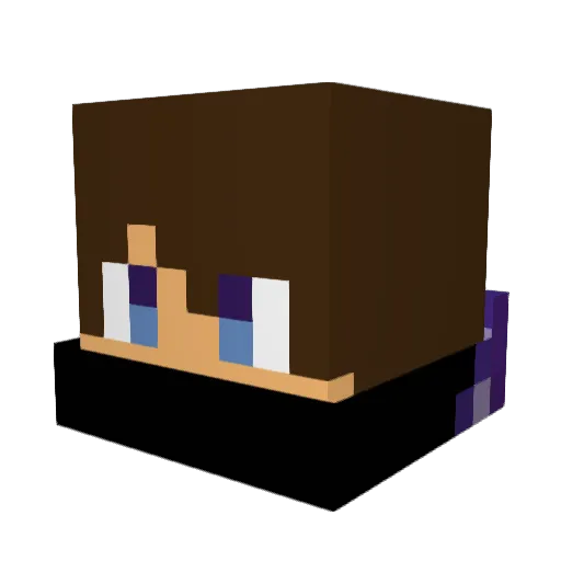 HyperDiamond117 Minecraft avatar head, 3D render