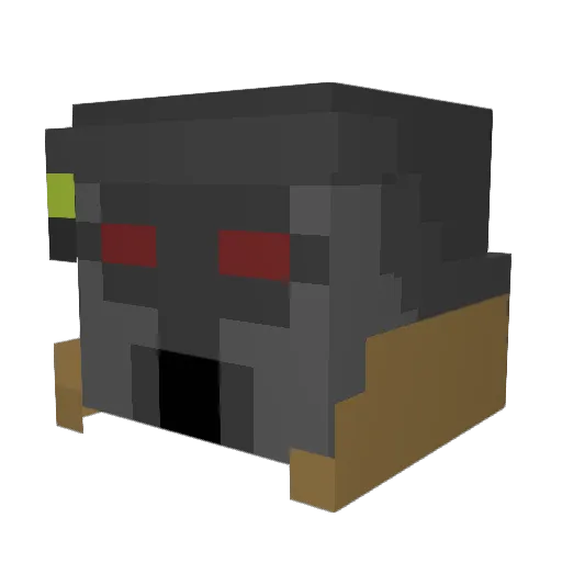 HyperDrift Minecraft avatar head, 3D render
