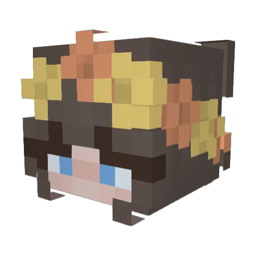 HyperGamerDK Minecraft avatar head, 3D render
