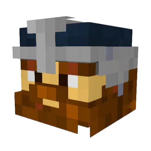 HyperGiggles Minecraft avatar head, 3D render