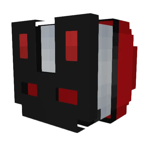 HyperK Minecraft avatar head, 3D render