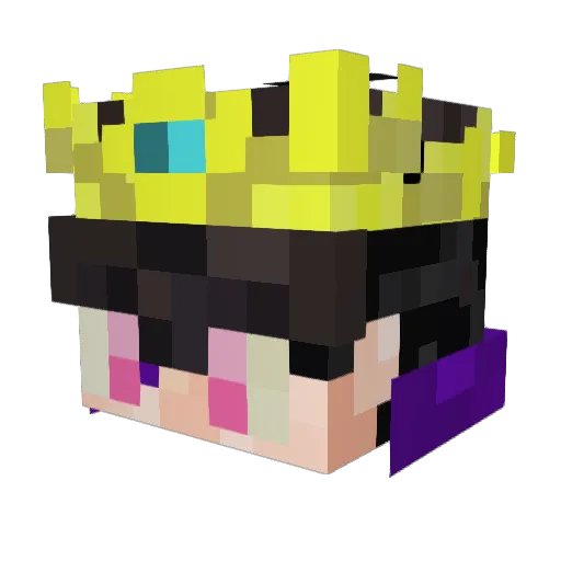 HyperKamal_ Minecraft avatar head, 3D render