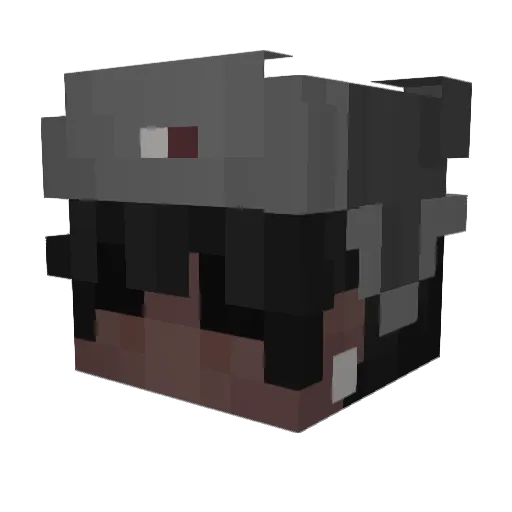 HyperLuvsU Minecraft avatar head, 3D render