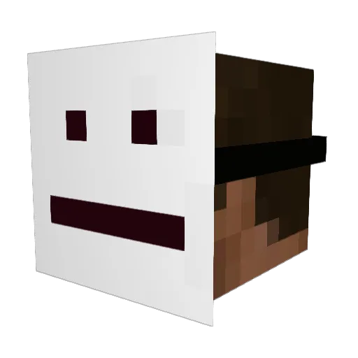 HyperPiixeL Minecraft avatar head, 3D render