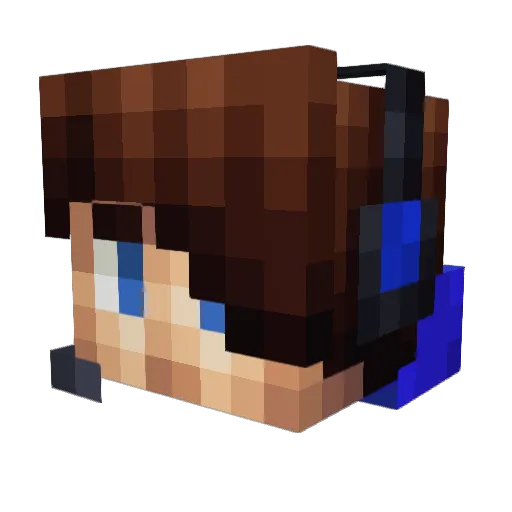 HyperShane Minecraft avatar head, 3D render