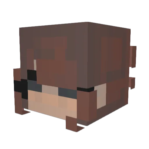 HyperSharkie Minecraft avatar head, 3D render