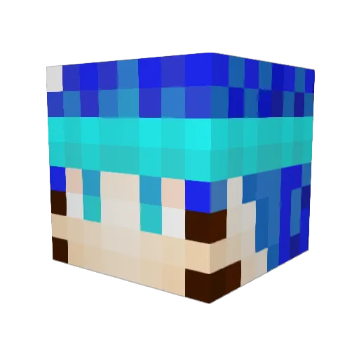 HyperStormTV Minecraft avatar head, 3D render