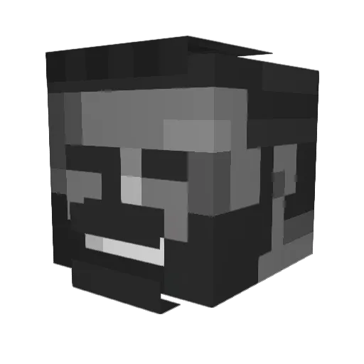 HyperUltraChad Minecraft avatar head, 3D render