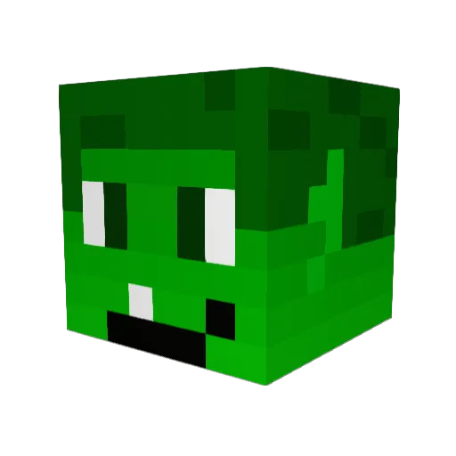 HyperVenomF5 Minecraft avatar head, 3D render