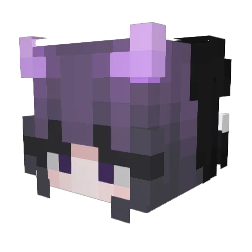 HyperVoice Minecraft avatar head, 3D render