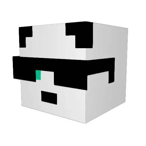 HyperVortex Minecraft avatar head, 3D render