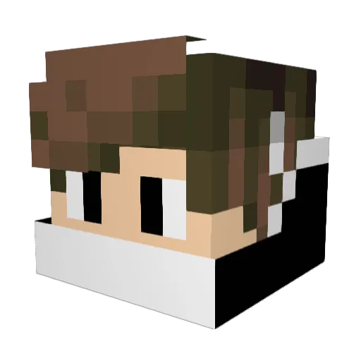 HyperX1511 Minecraft avatar head, 3D render