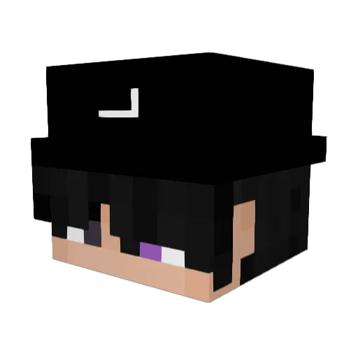 HyperX30 Minecraft avatar head, 3D render