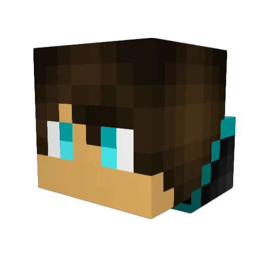 Hyper_05 Minecraft avatar head, 3D render
