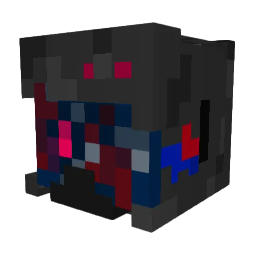 Hyper_1 Minecraft avatar head, 3D render