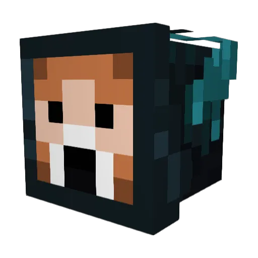 Hyper_Hedgehog Minecraft avatar head, 3D render