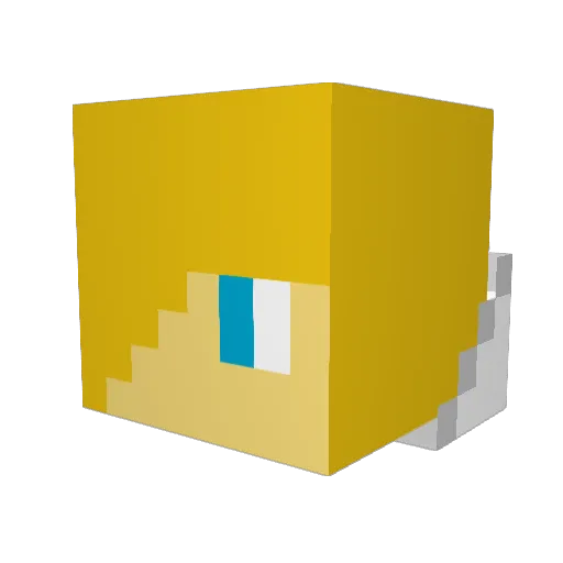 Hyper_Walker Minecraft avatar head, 3D render